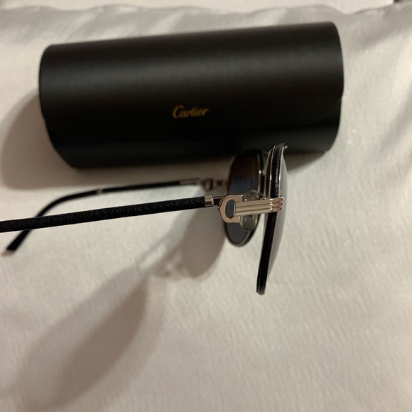 Cartier premier sunglasses black and platinum - Picture 10 of 13